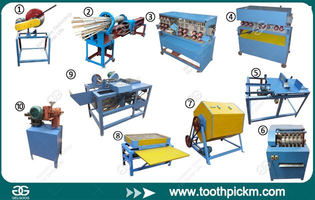 Whole Set Bamboo Toothpick Production Line Equipment List