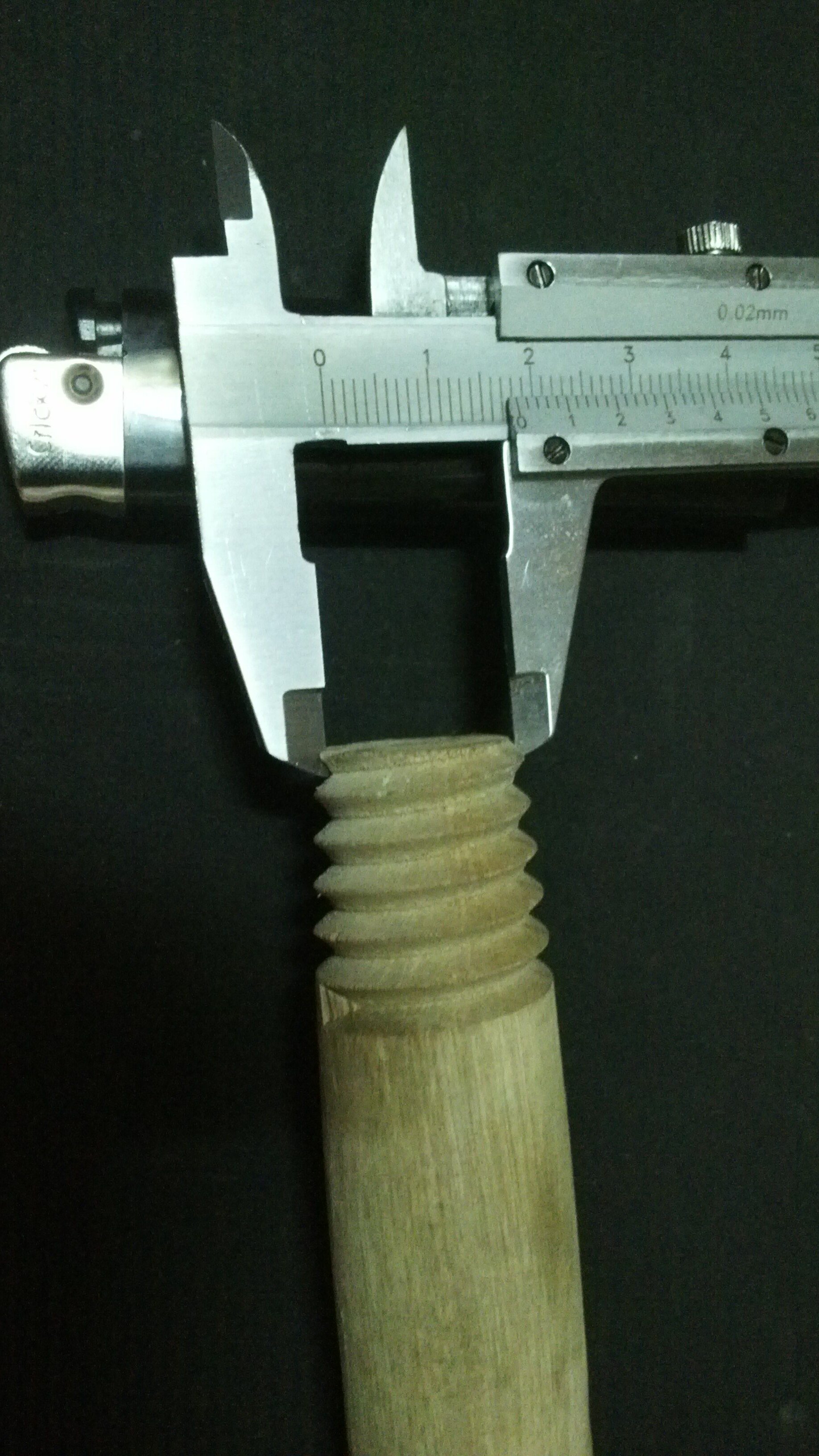 Wood Handle Screw Width